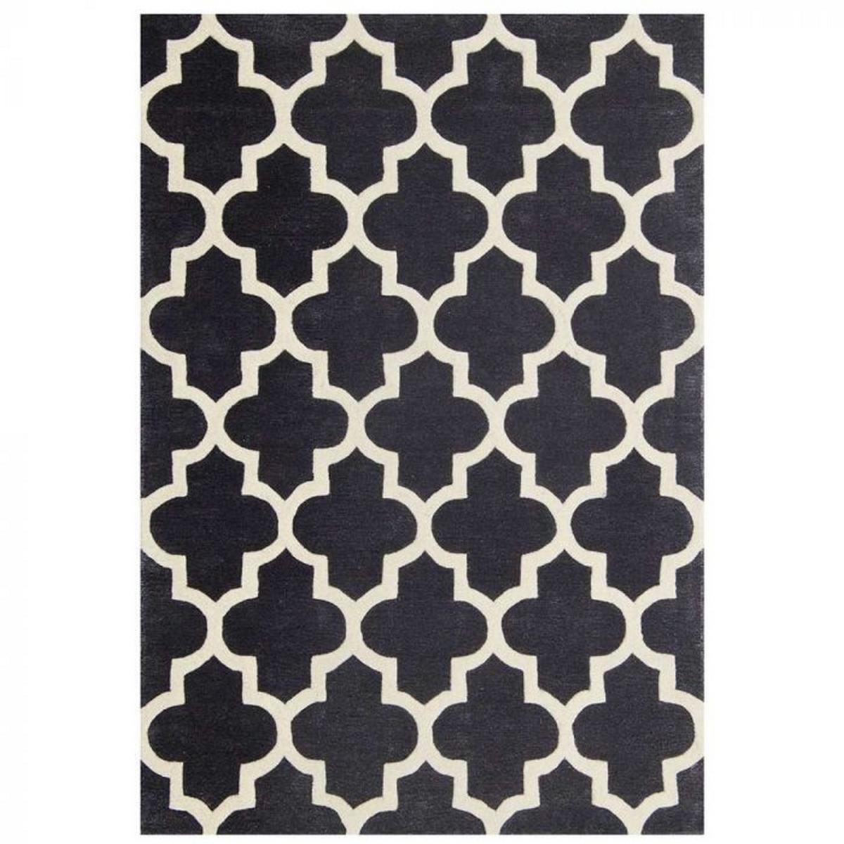 Arabesque Modern Wool Rugs in Slate&nbsp;120x170cm – image 4