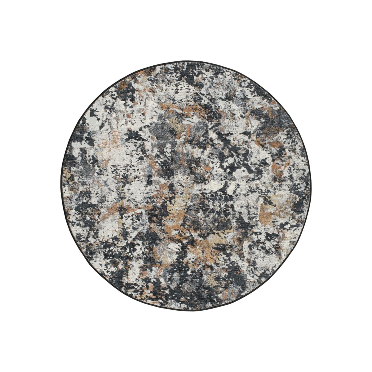 Canyon Abstract Modern Circle Rugs 52023 3616 in Grey – image 1