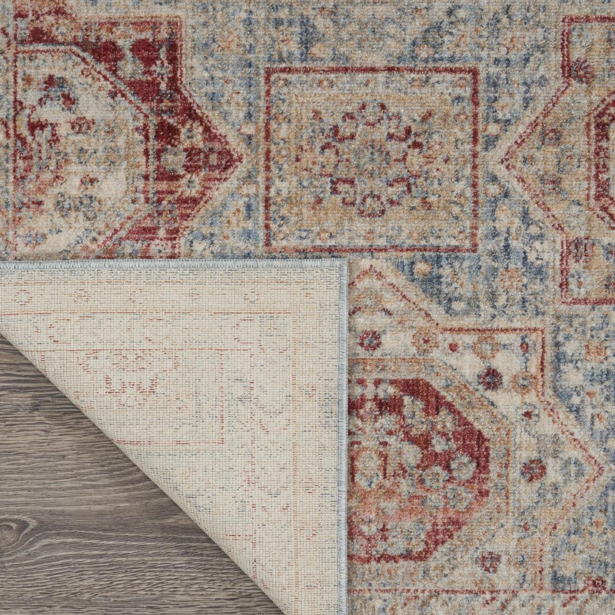 Homestead Hallway Runner Rugs HMS02 in Blue Multi by Nourison79x305cm – image 2