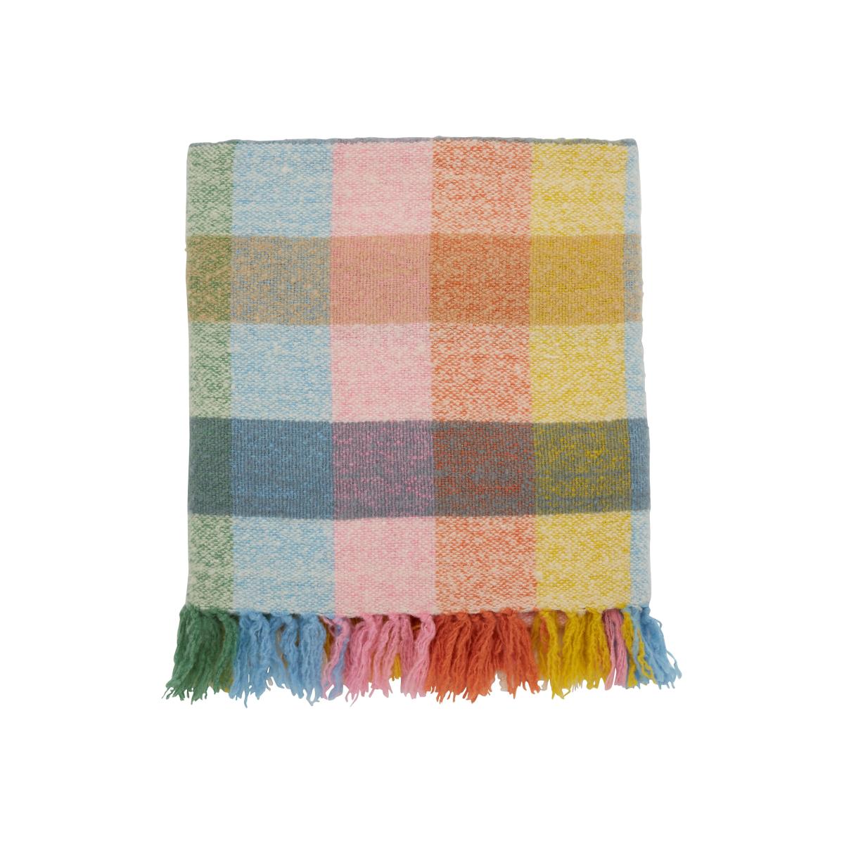 Picnic And Paddle Wool Throw by Joules in Multi140x200cm