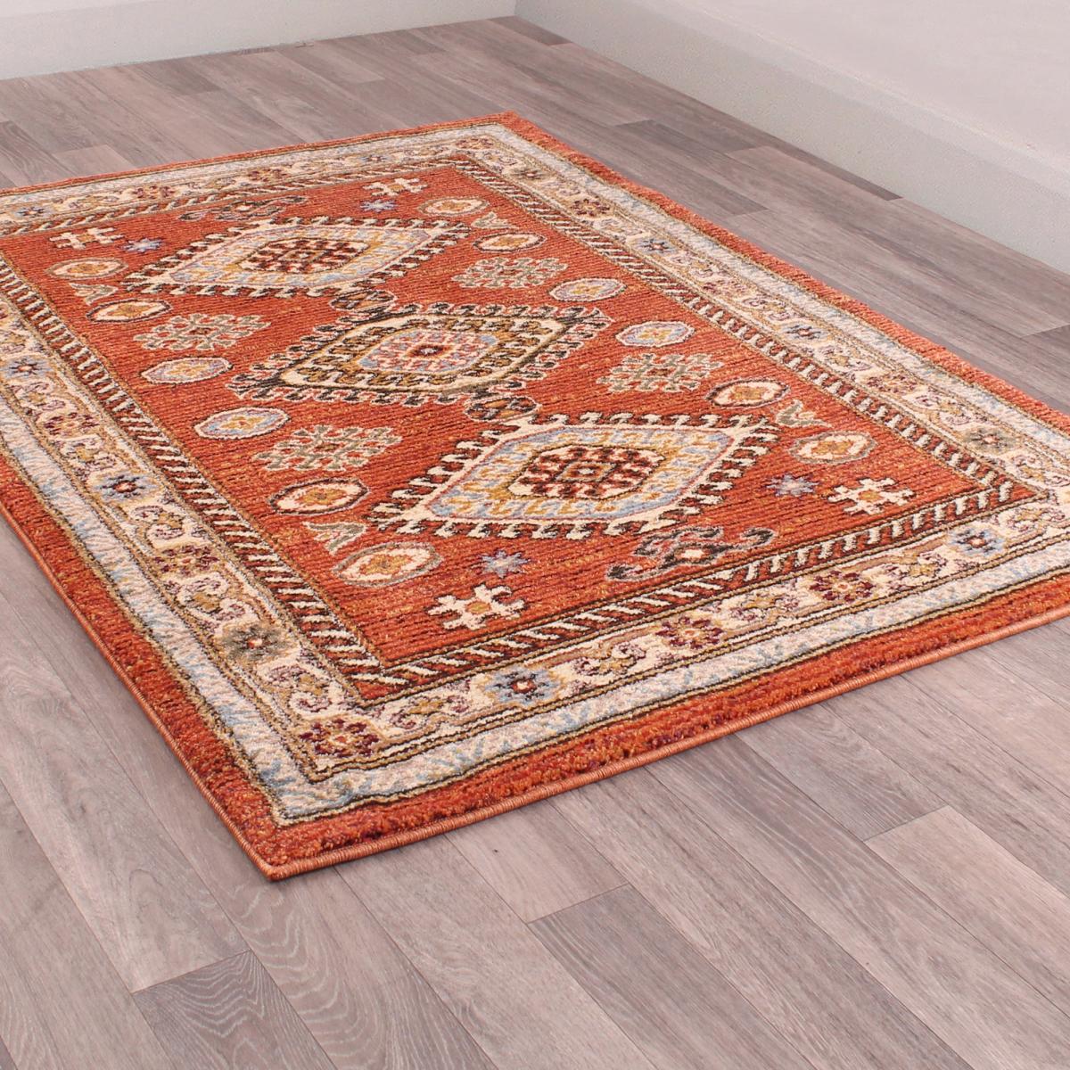 Cashmere Traditional Rugs 5567 in Terracotta Orange 200x290cm – image 2