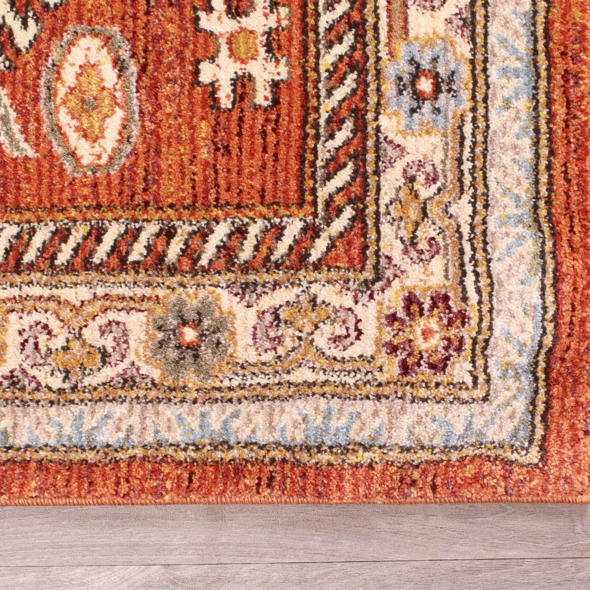 Cashmere Traditional Rugs 5567 in Terracotta Orange 200x290cm – image 3