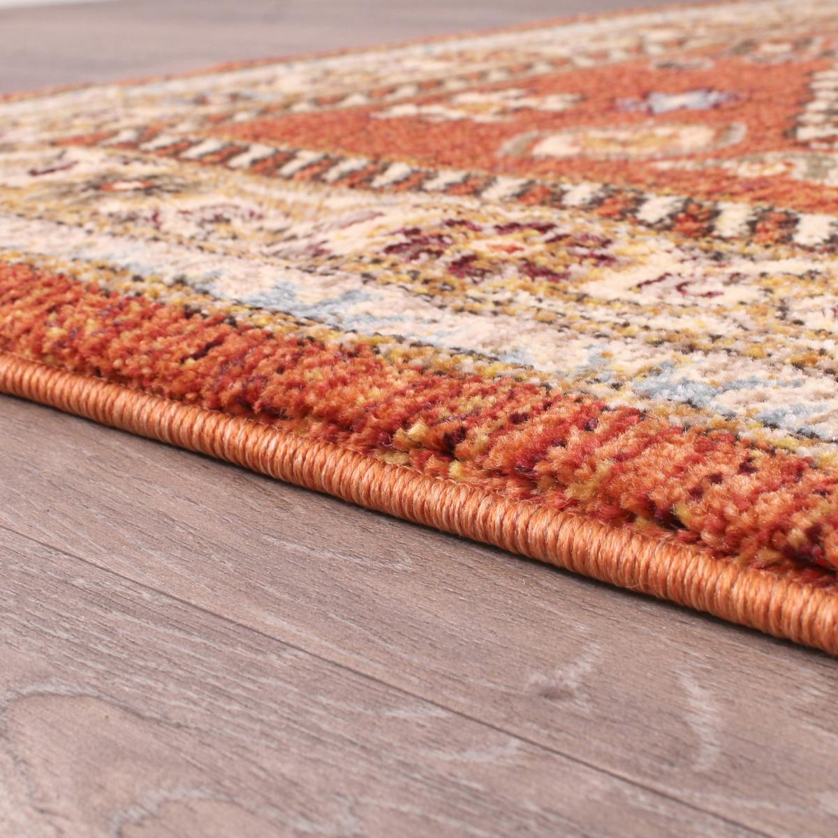 Cashmere Traditional Rugs 5567 in Terracotta Orange 200x290cm – image 4