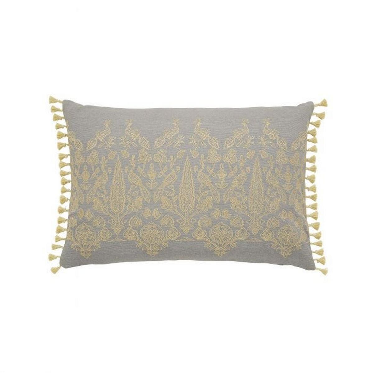 Siam Diamond Designer Bedding Duvet Cover and Pillowcase By Sanderson in Sumac Yellow Grey 74x48cm – image 5