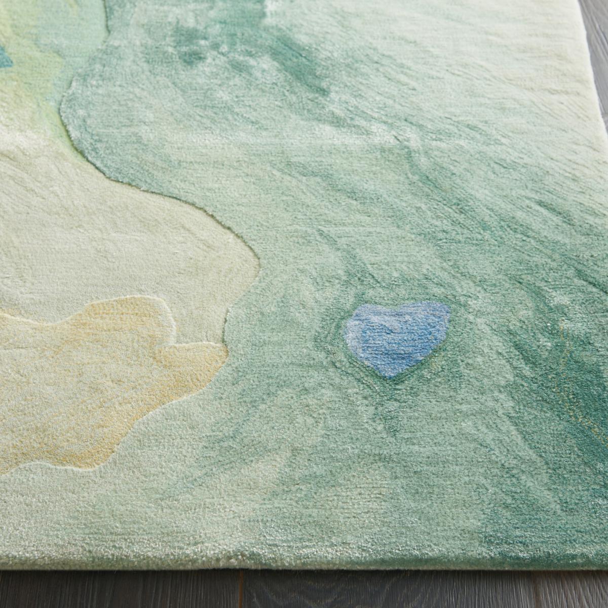 Prismatic Modern Abstract Rugs in PRS16 Seafoam Blue Green by Nourison&nbsp;259x351cm – image 5