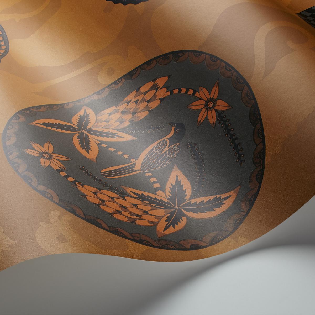 Matrinah Wallpaper 4022 by Cole & Son in Burnt OrangeRoll