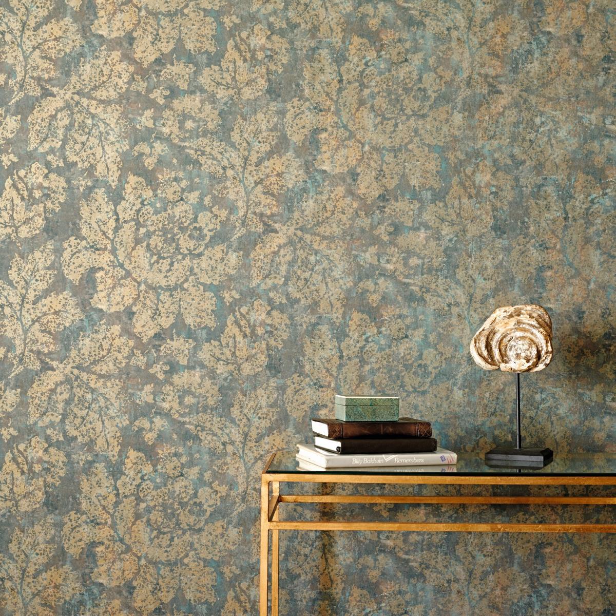 Fresco Secco Wallpaper 312031 by Zoffany in Bronze Brown Roll – image 2