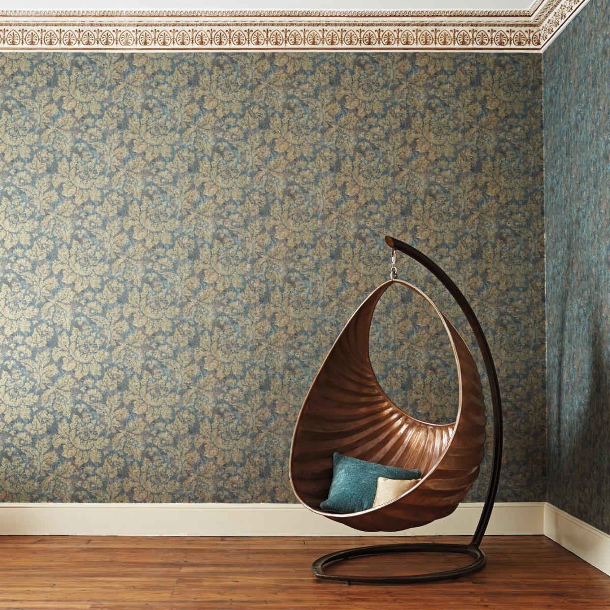 Fresco Secco Wallpaper 312031 by Zoffany in Bronze Brown Roll – image 1