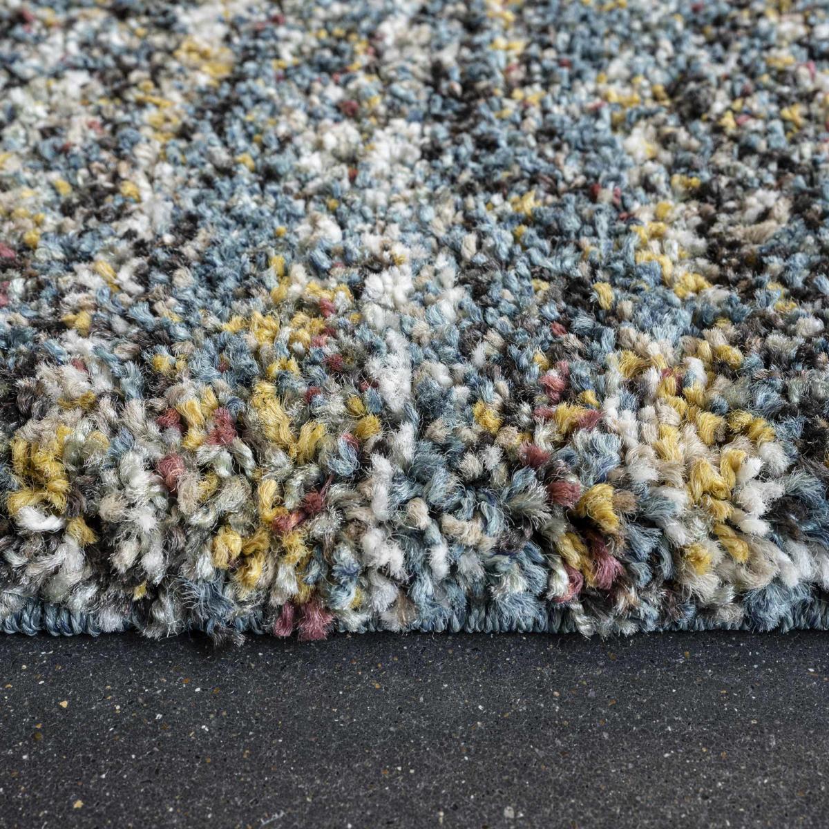 Mehari 23067 5949 Abstract Shaggy Rugs in Blue Multi 240x300cm – image 3