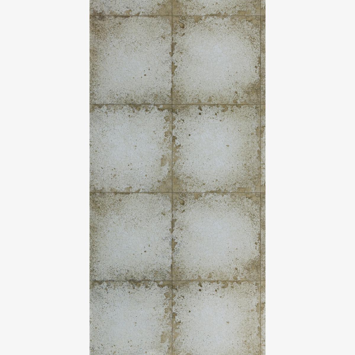 Lustre Tile Wallpaper 312829 by Zoffany in Silver Grey Roll