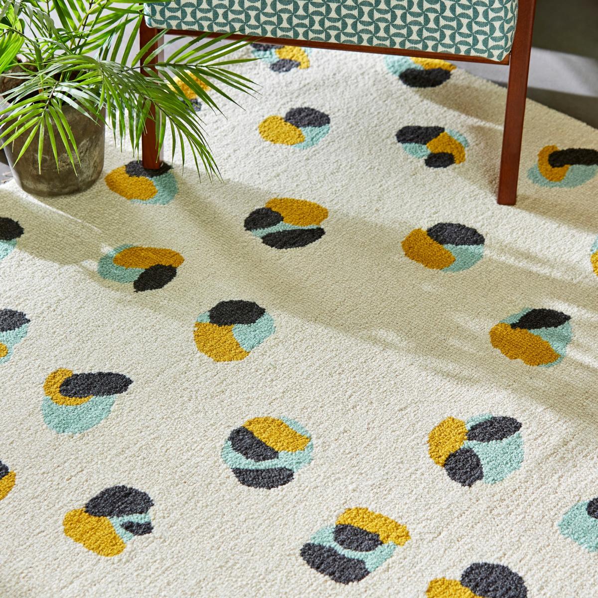 Leopard Dots 125206 Rugs by Scion in Pebble Sage120x180cm – image 2