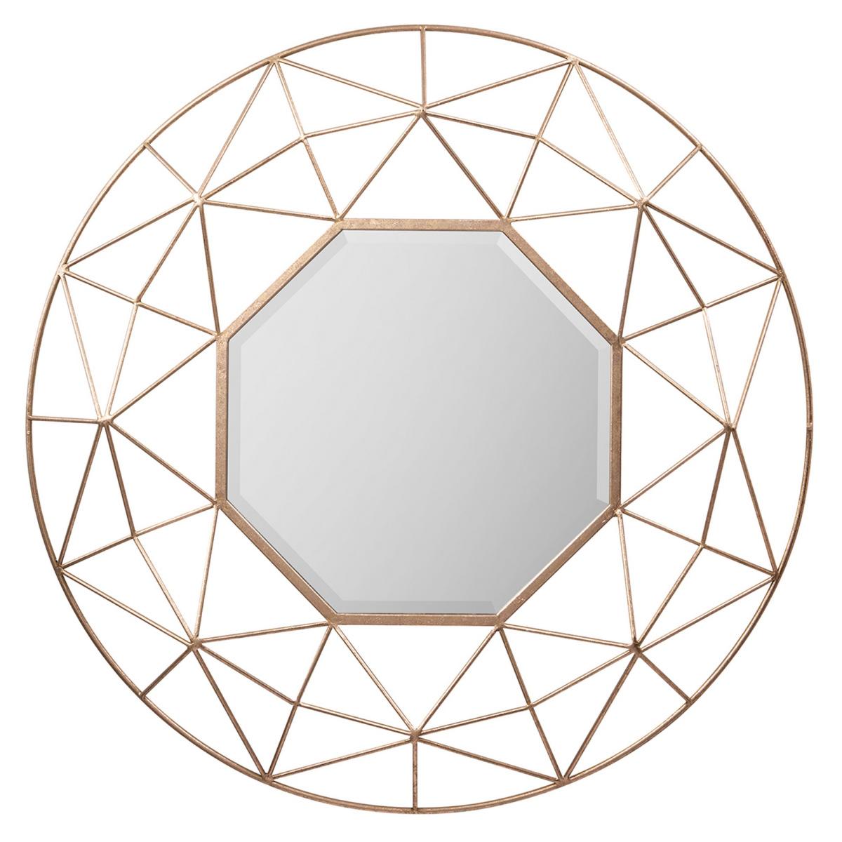 Luxe Tapi Prismatic Round Mirror in Gold89x89cm – image 3