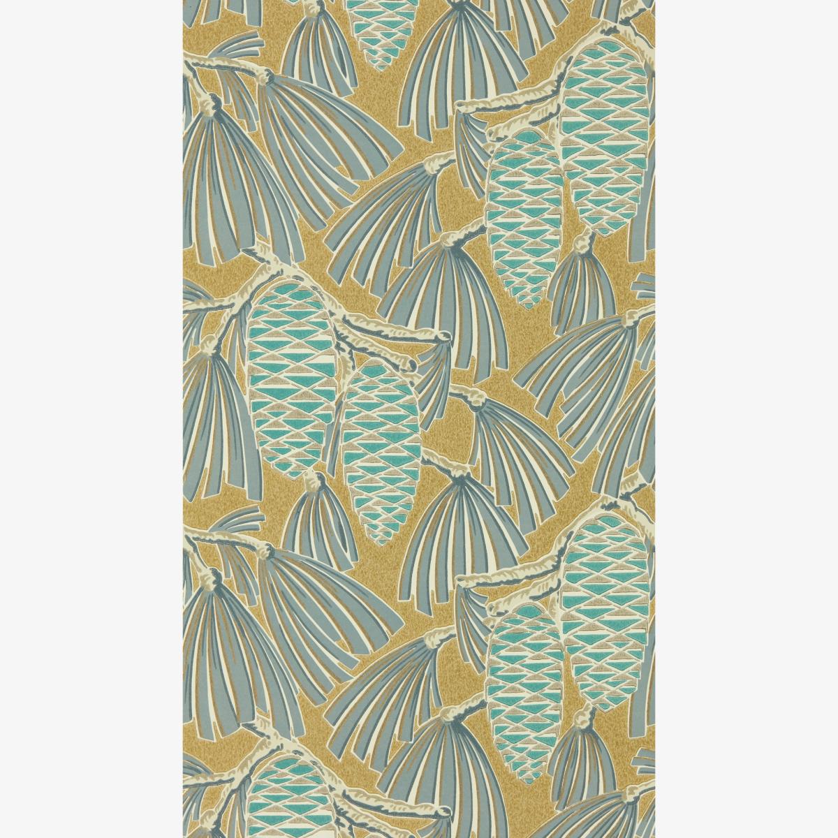 Foxley Wallpaper 112127 by Harlequin in Kingfisher Gold Yellow Roll