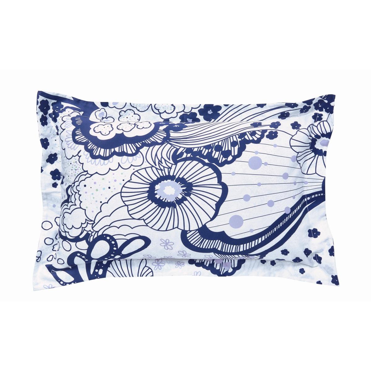 Navy Swirl Floral Bedding Duvet Cover and Pillowcase by Ted Baker in Navy Blue 260x220cm – image 4