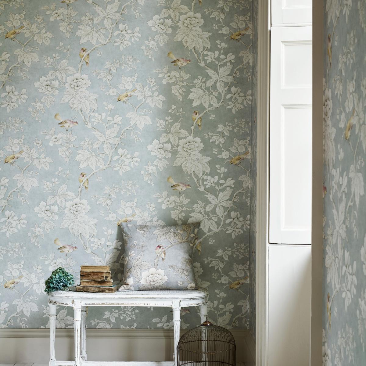 Chiswick Grove 216388 Wallpaper by Sanderson in Silver Grey Roll – image 2