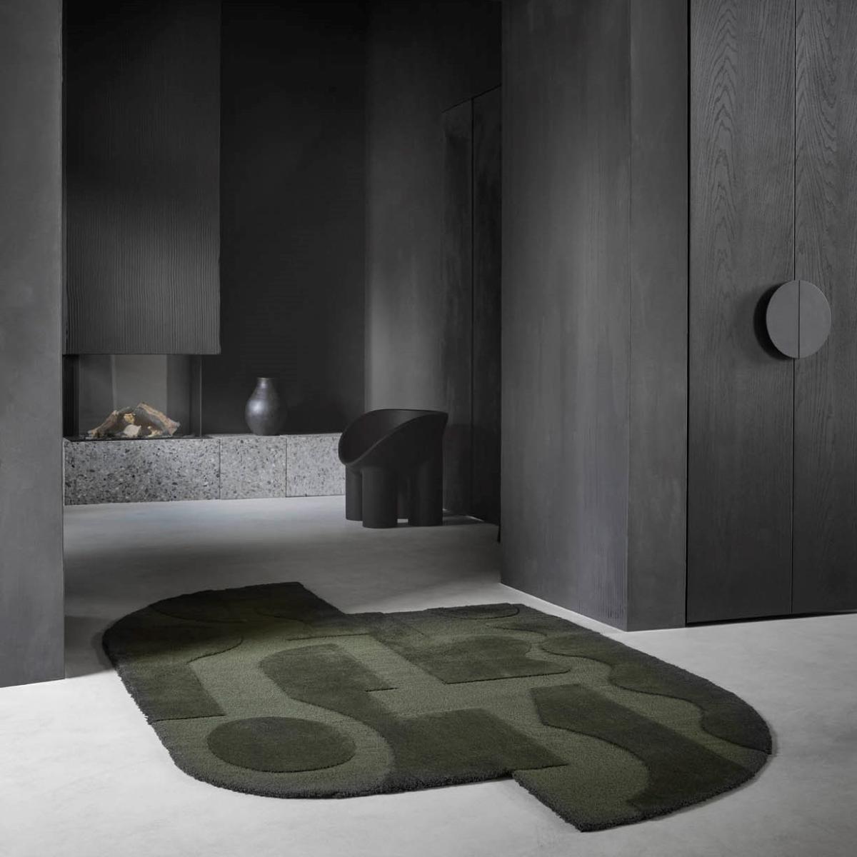 Mural Form 121107 Wool Rugs by Brink and Campman in Forest 140x240cm – image 1