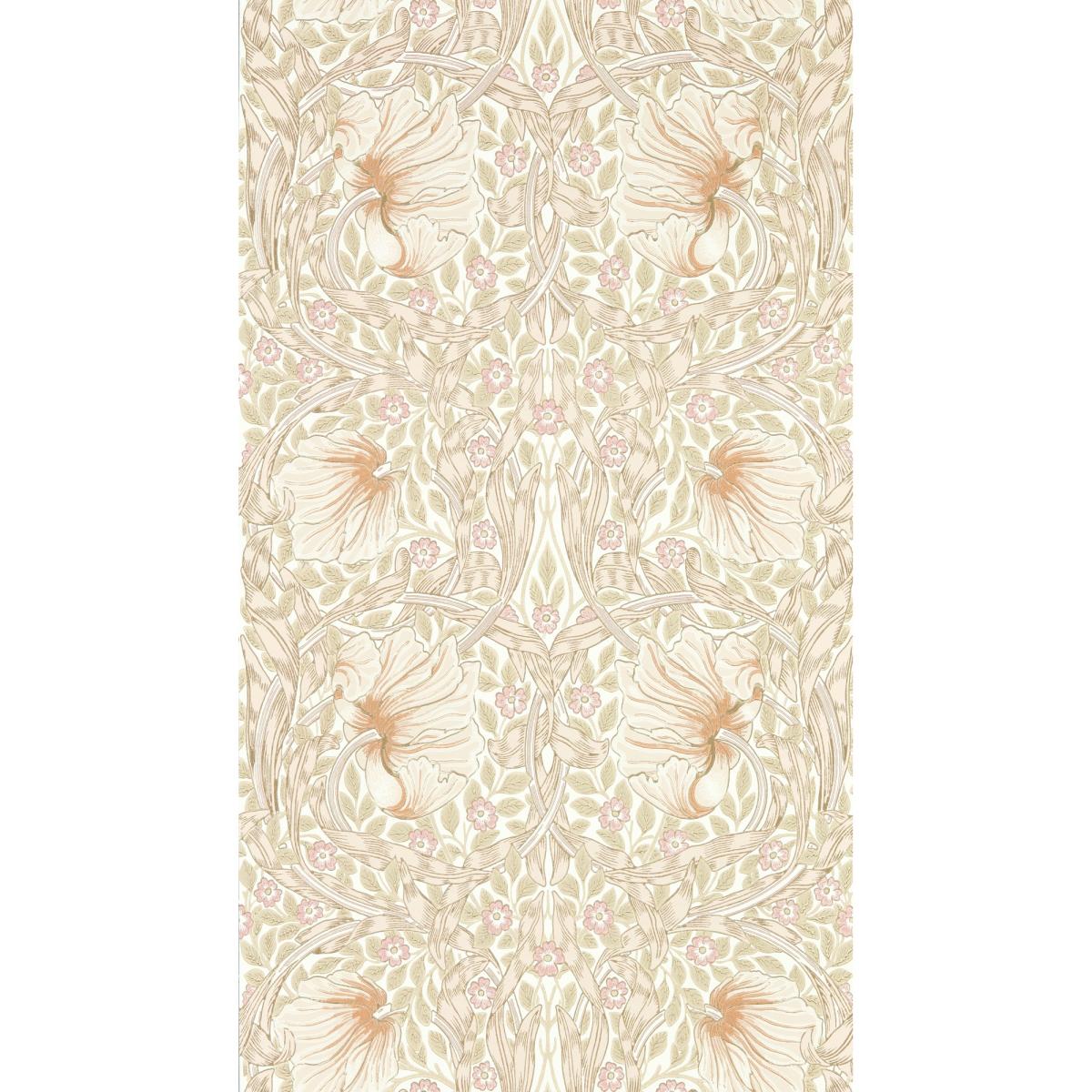 Pimpernel Wallpaper 217064 by Morris & Co in Cochineal Pink Roll – image 1