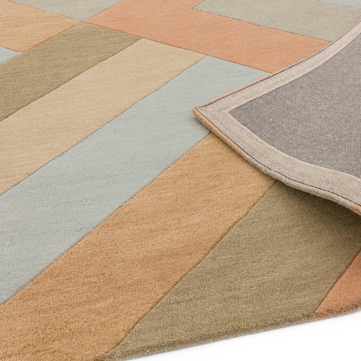 Reef Big Zig RF03 Geometric Wool Runner Rugs in Coral 66x200cm – image 2