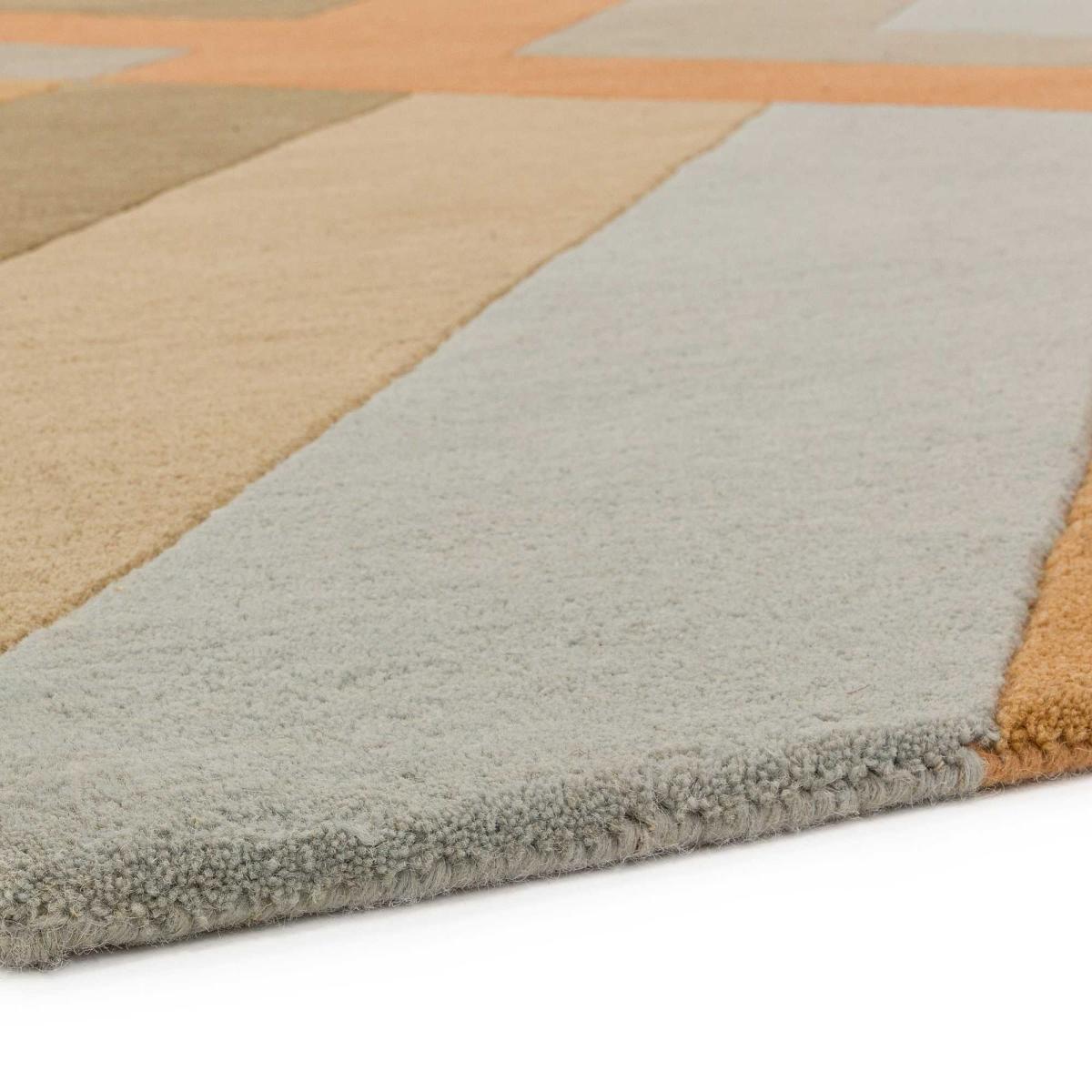 Reef Big Zig RF03 Geometric Wool Runner Rugs in Coral 66x200cm – image 3