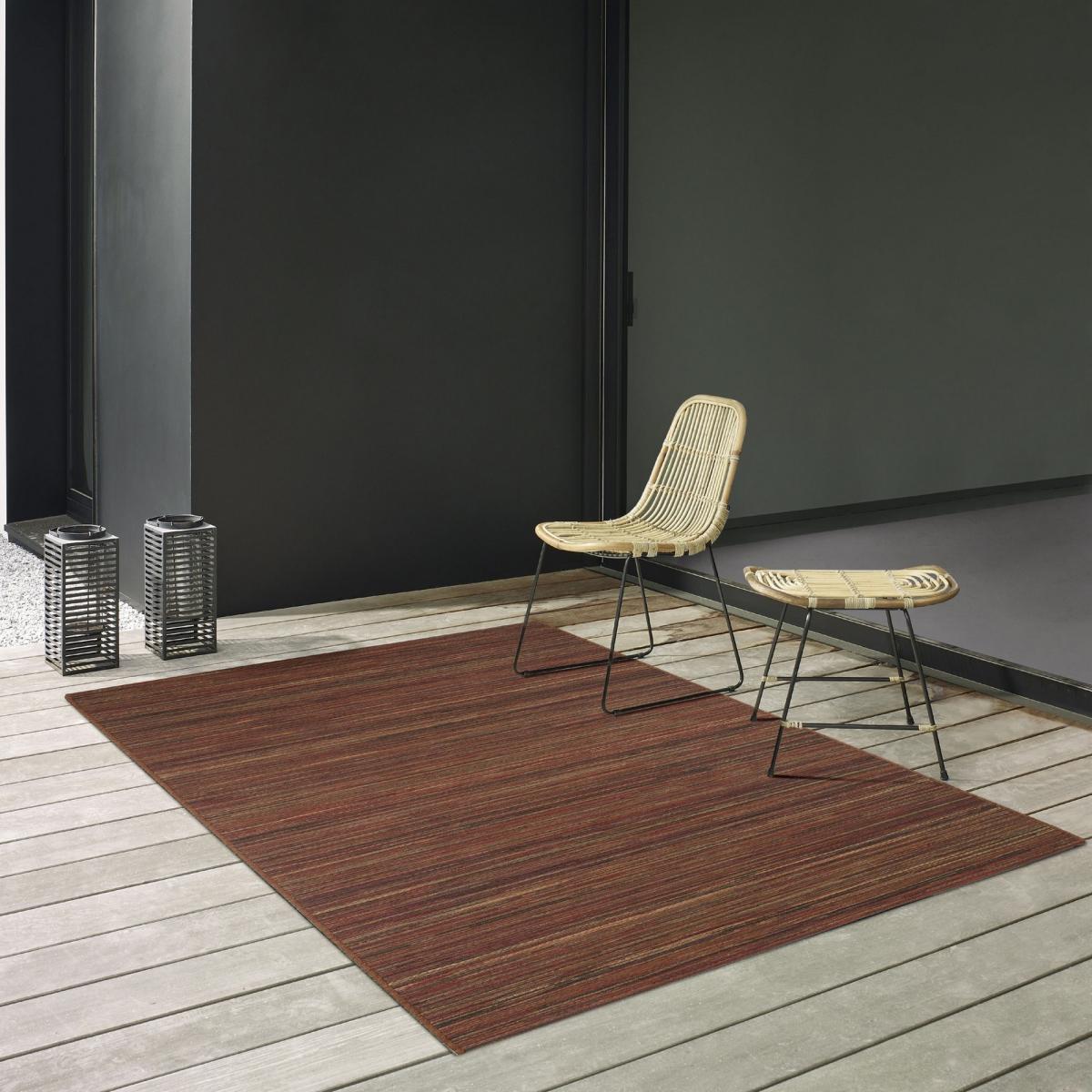 Brighton Indoor Outdoor 98122 1000 Rugs in Red Multi 60x110cm – image 1