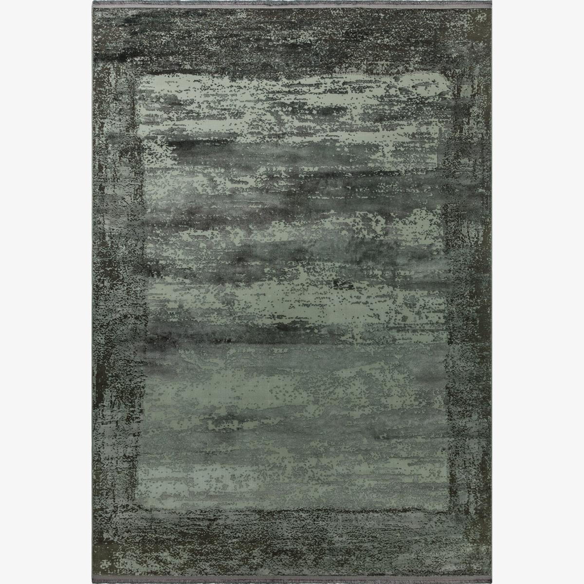 Athera Distressed Border Rugs in AT03 Anthracite Grey – image 1
