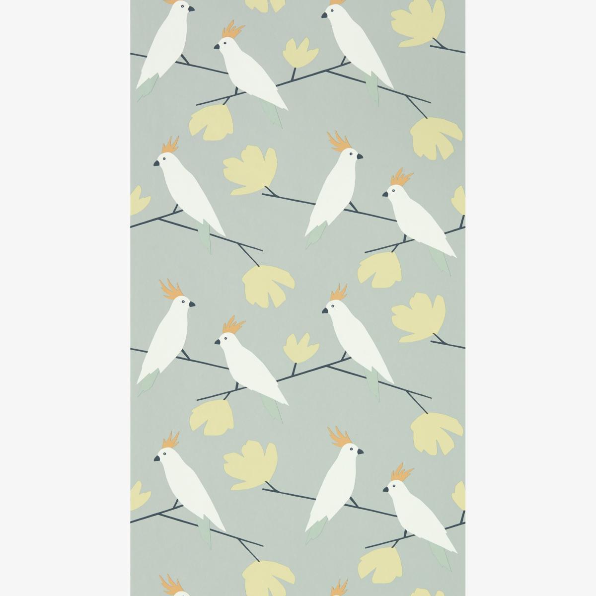 Love Birds Wallpaper 112222 by Scion in Willow Green Roll