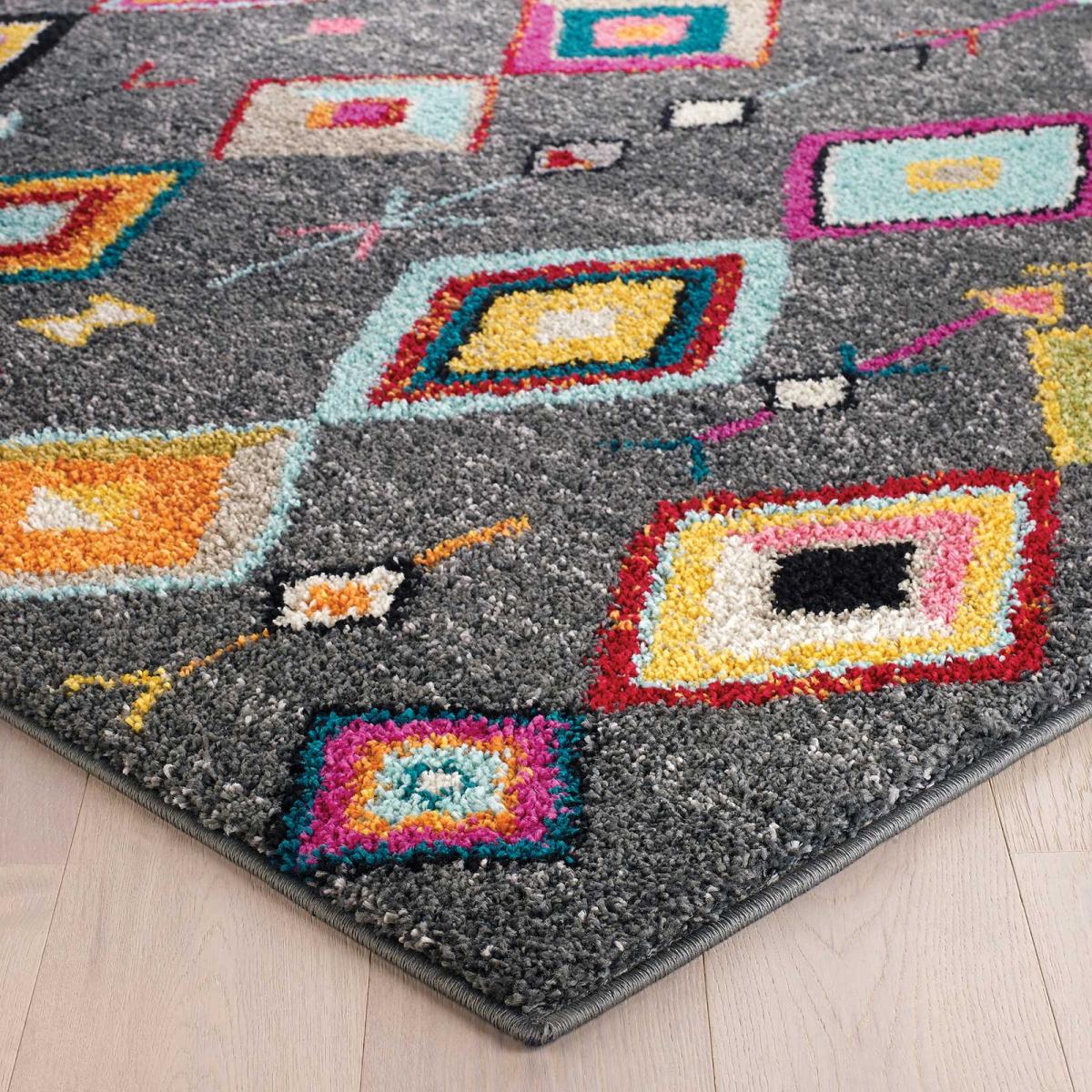 Atlas Rugs 1330 Y in Charcoal and Multicolours – image 2