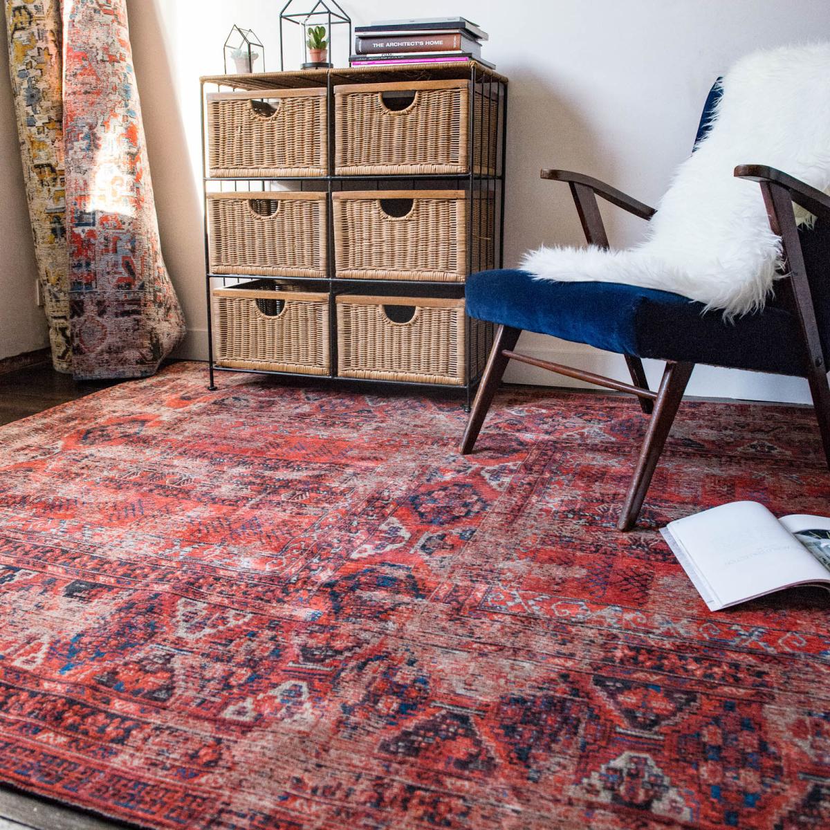 Louis De Poortere Antique Hadschlu Rugs 8719 in 7 8 2 Red – image 1