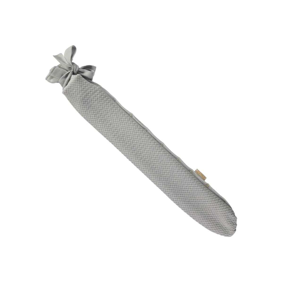 YuYu Chelsea Cashmere Hot Water Bottle in Potash Grey 81x13cm – image 1
