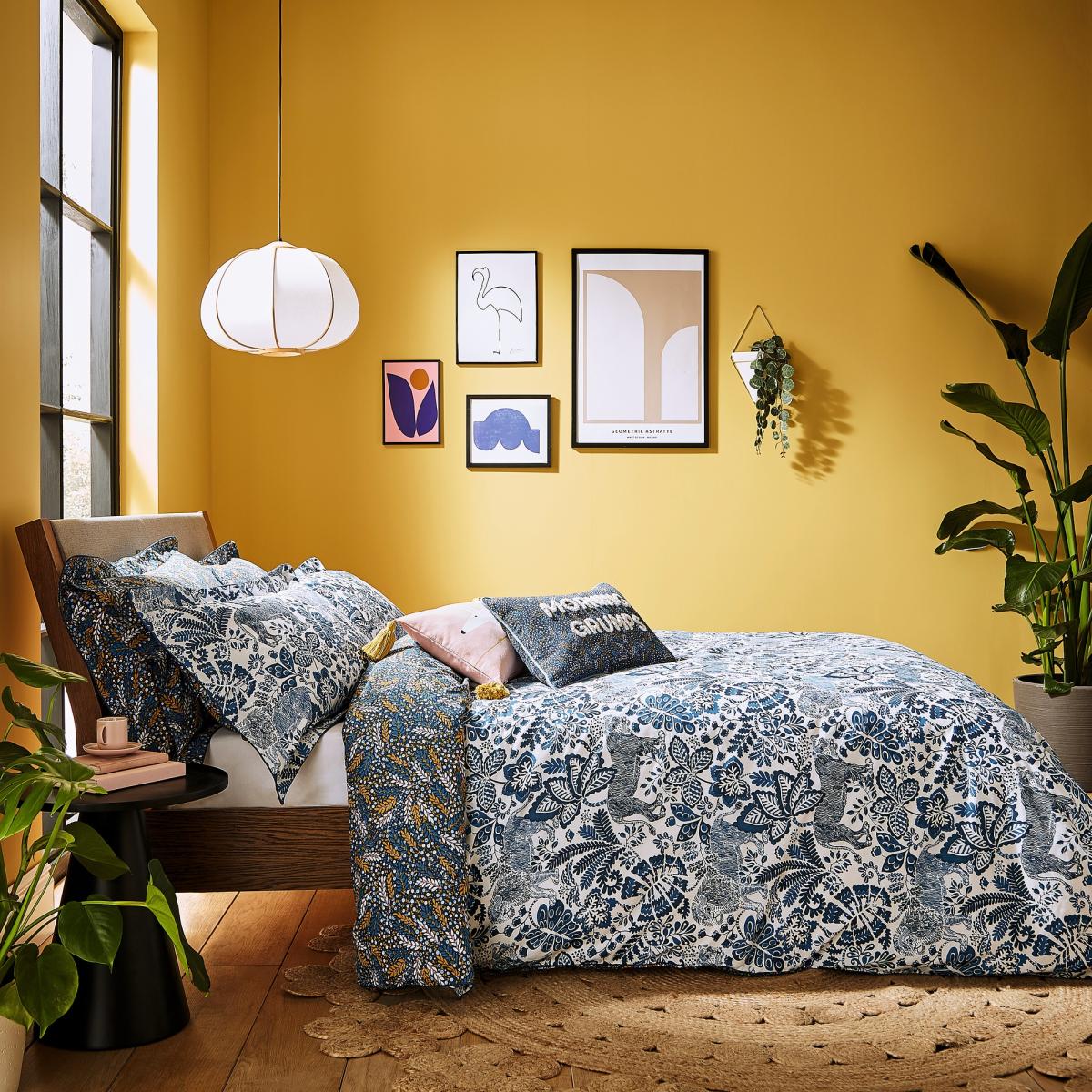 Rumble In The Jungle Bedding Duvet Cover and Pillowcase by Scion in Denim Blue 140x200cm – image 2