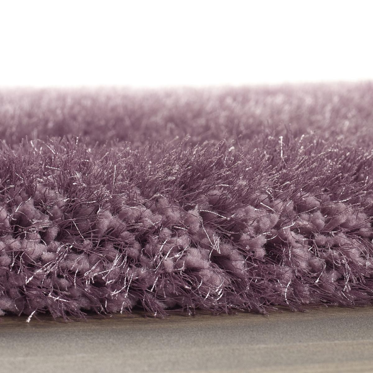 Extravagance Shaggy Modern Plain Rugs in Lilac Purple&nbsp;60x120cm – image 3