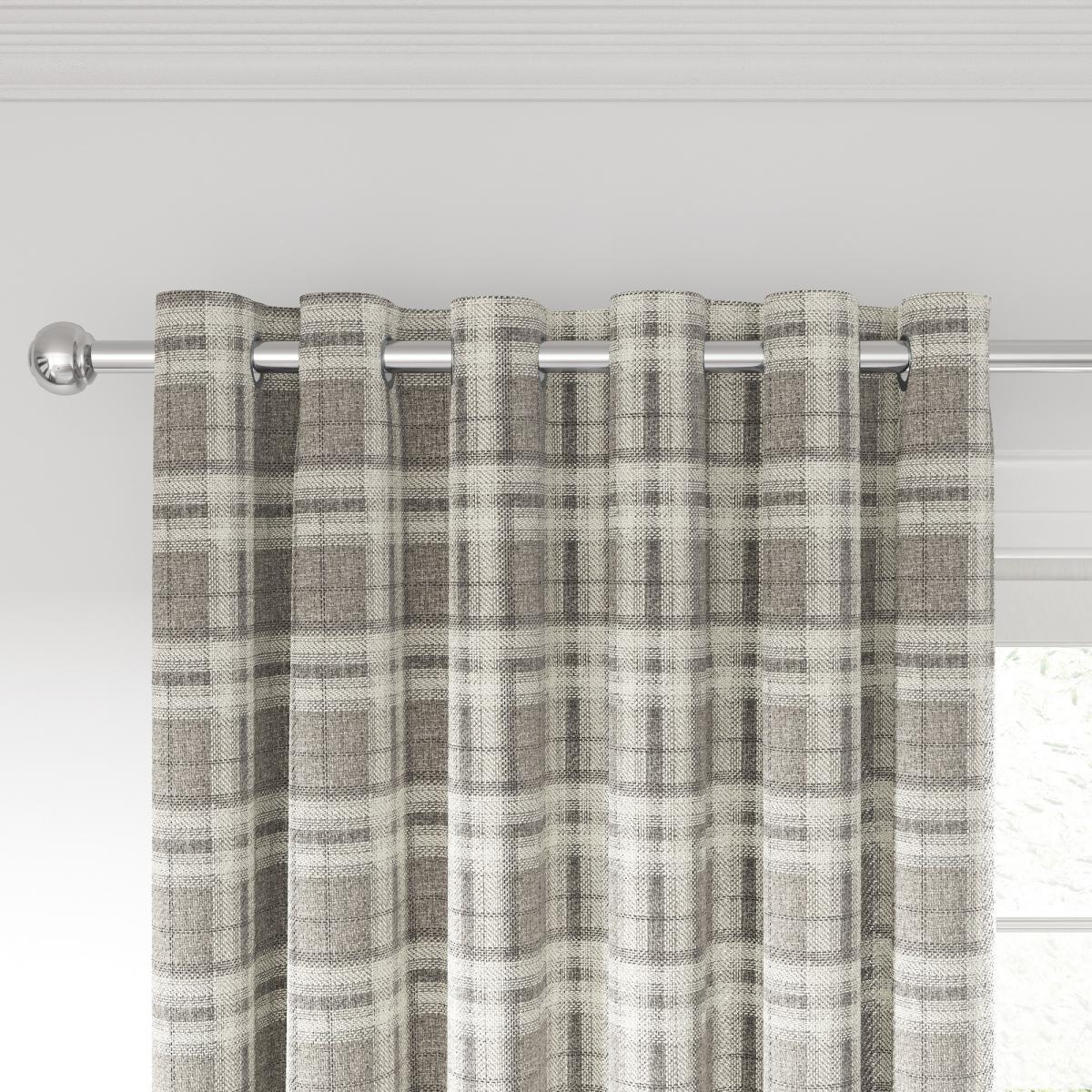 Harriet Check Curtains by Helena Springfield in Mocha Brown 229x183cm – image 3