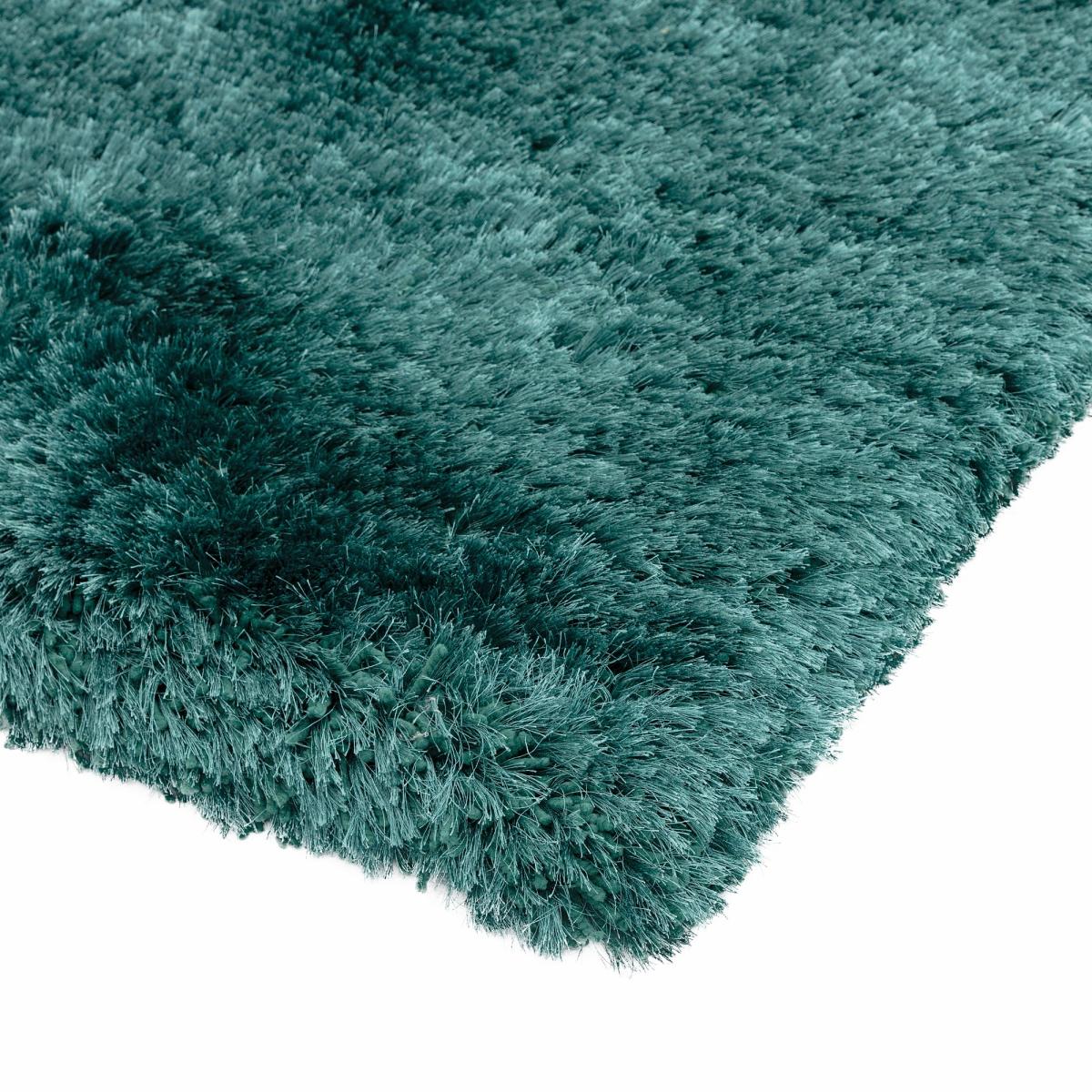 Plush Shaggy Rugs in Petrol – image 2