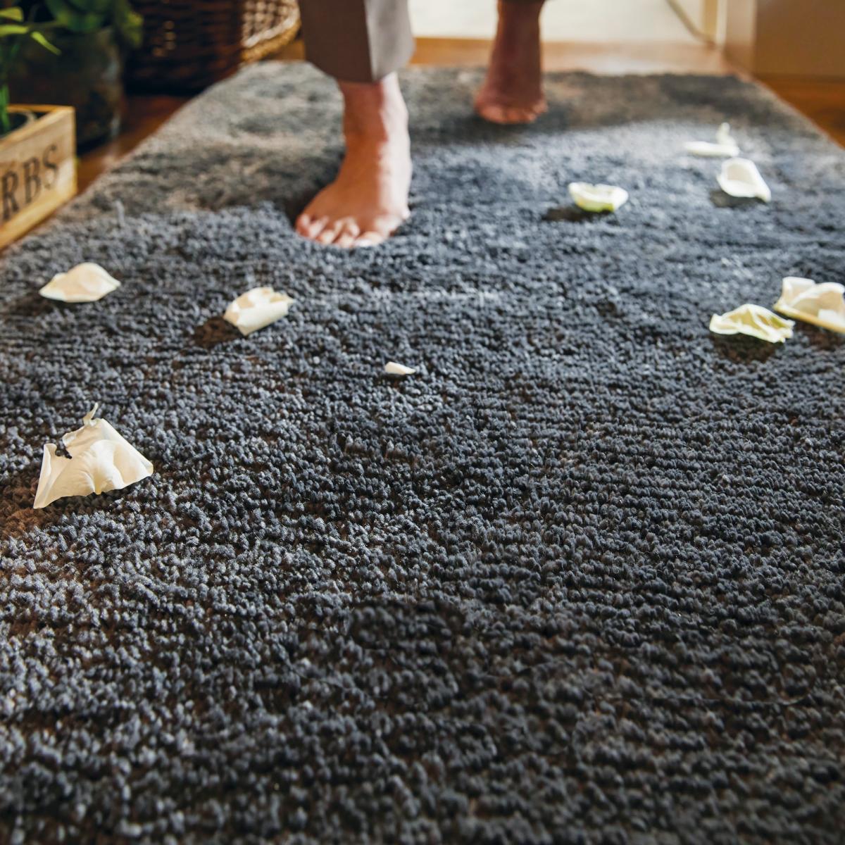 Luxe Tapi Premium Washable Runner Rug in Charcoal Grey 67x150cm – image 3