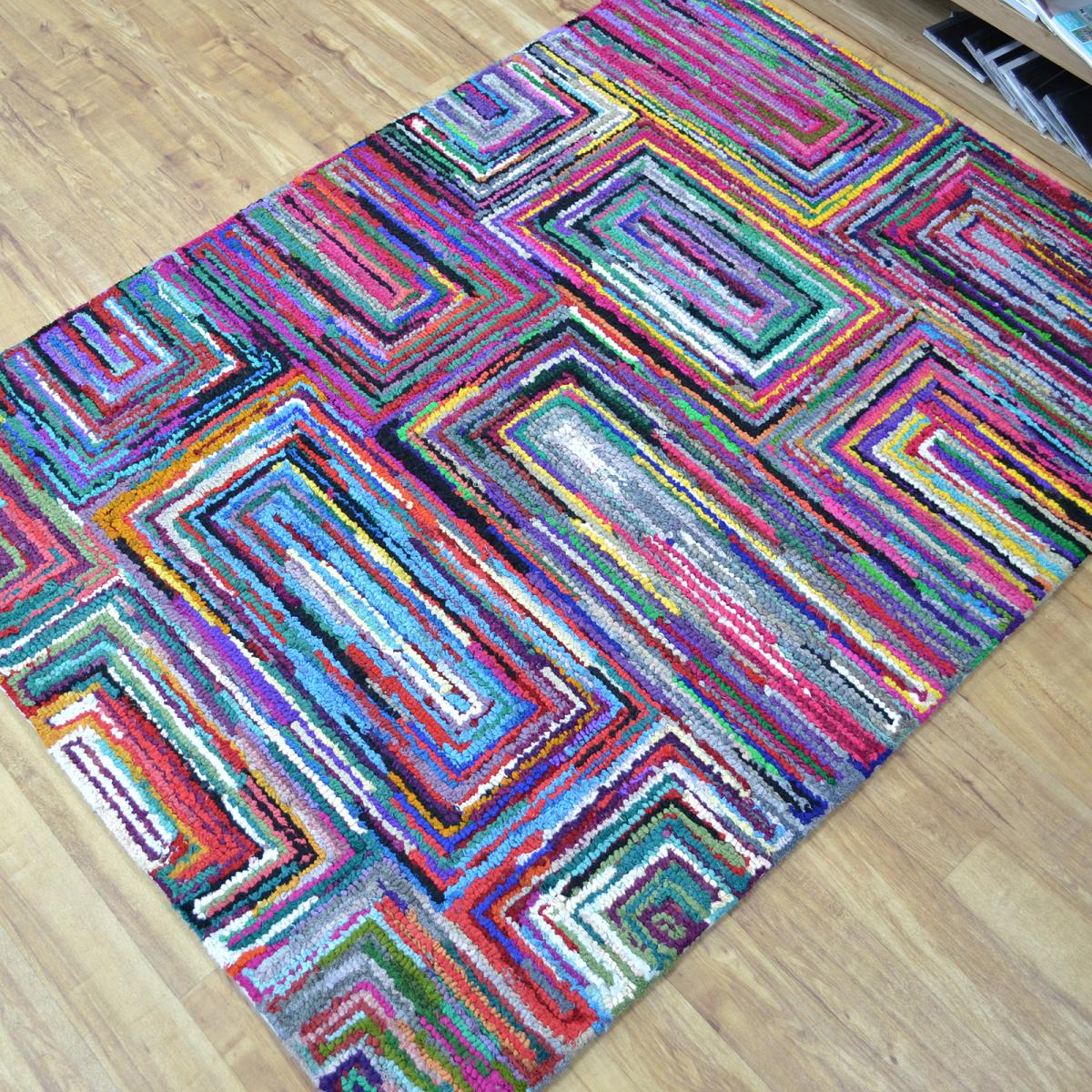 Cotton Chindi Galaxy Multicoloured Rugs 05 120x170cm – image 4