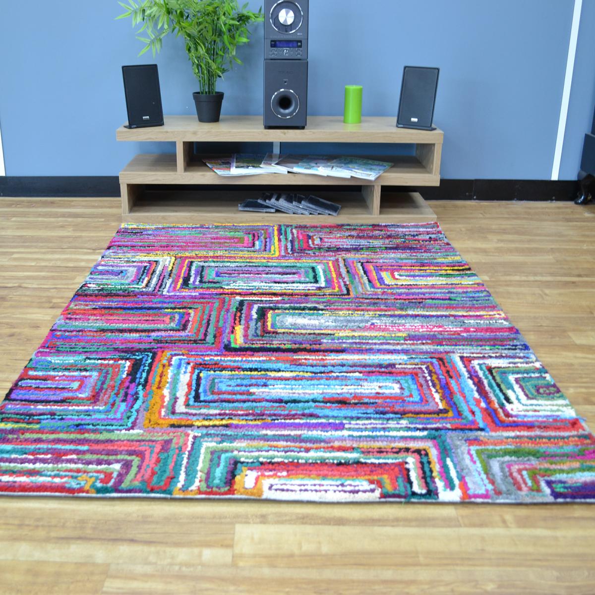 Cotton Chindi Galaxy Multicoloured Rugs 05 120x170cm – image 5
