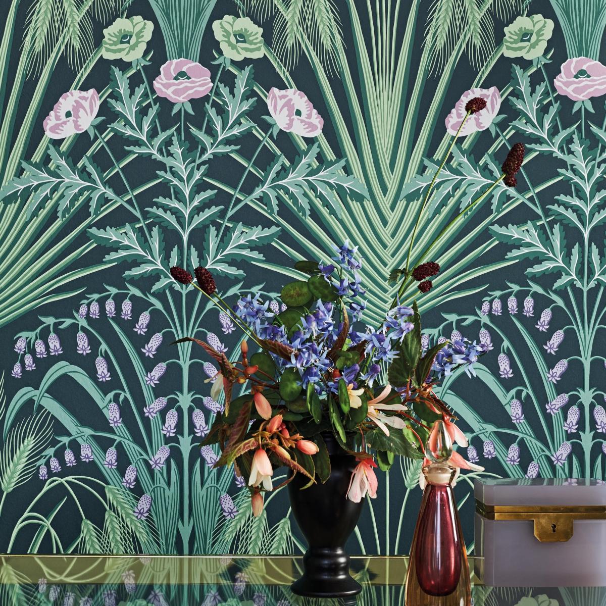Bluebell Wallpaper 3009 by Cole & Son in Sage Mint Multi&nbsp;Roll – image 2