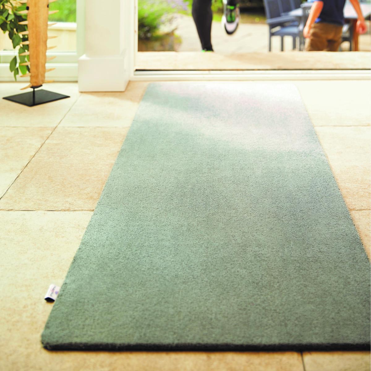 Sense Plain Washable Rug in Ghost Grey – image 1