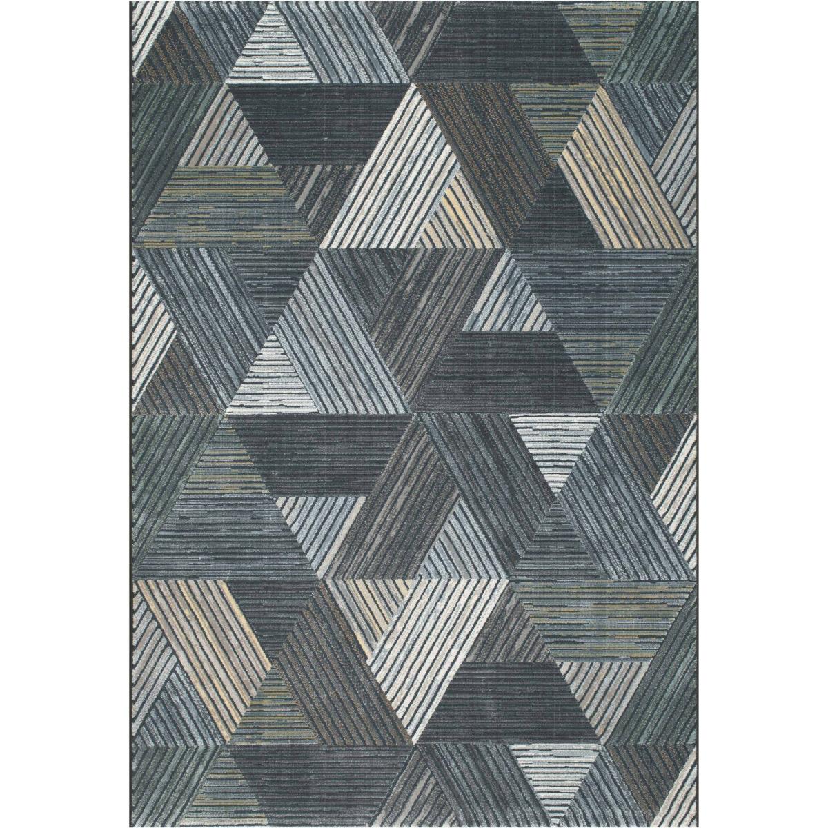 Canyon Geometric Carved 52047 5555 Rugs in Midnight Black&nbsp;133x195cm – image 4