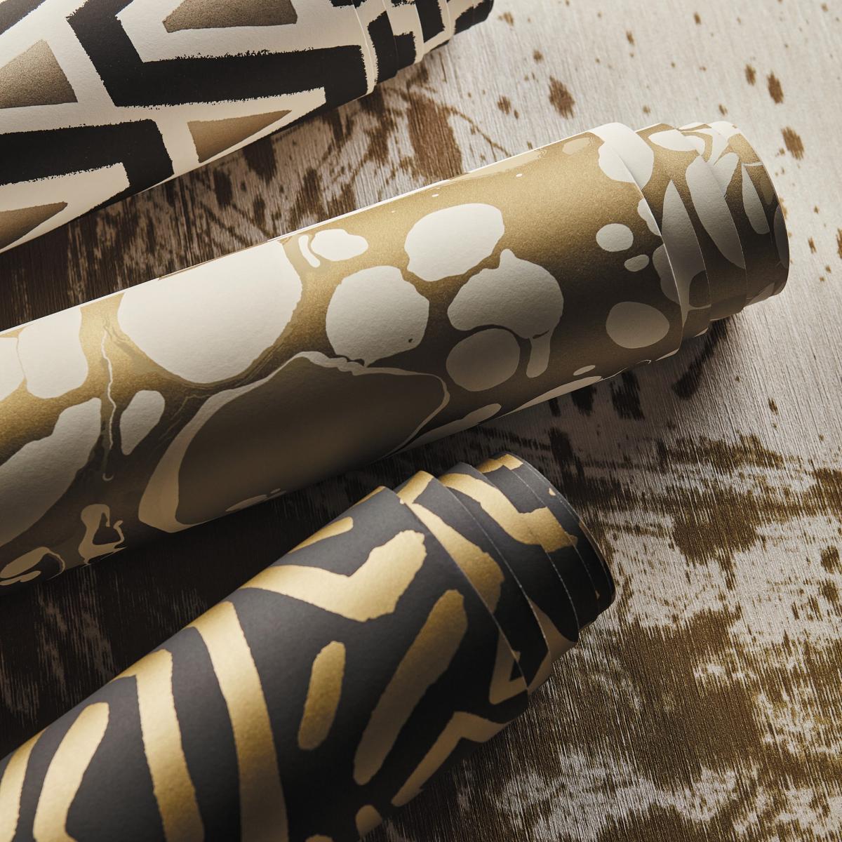 Melodic Wallpaper 2112829 by Harlequin in Gold Black Earth Roll – image 4