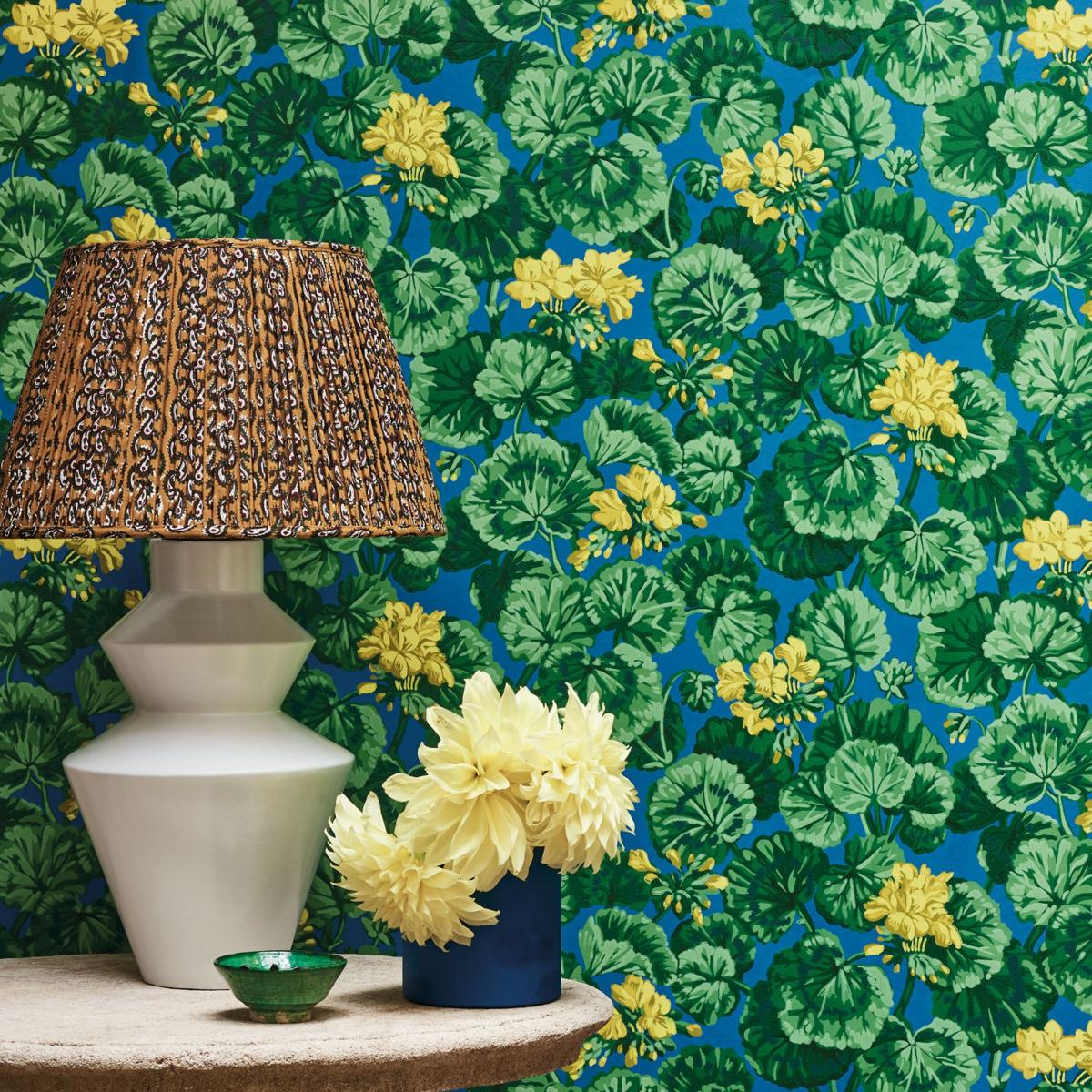 Geranium Wallpaper 11032 by Cole & Son in Electric BlueRoll