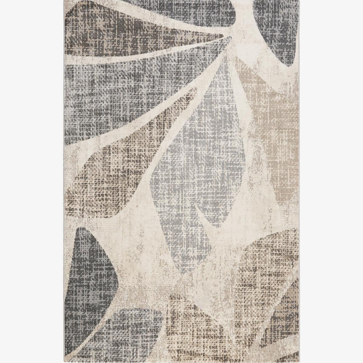 Leaf 20084 761 Outdoor Modern Botanical Rugs in Beige – image 1