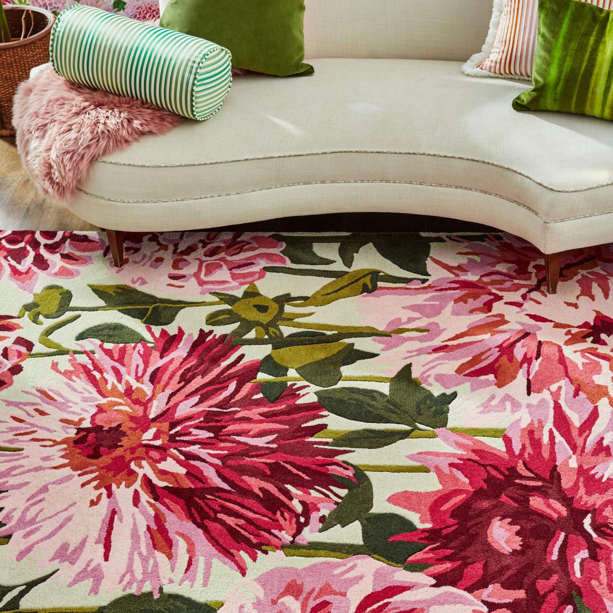Dahlia 142402 Rugs by Harlequin in Fuchsia Palm200x280cm – image 2
