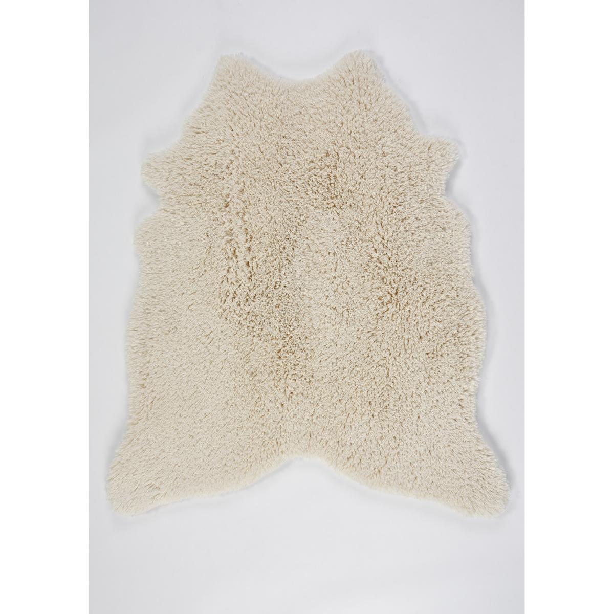 Peau 101 Bath Mat in Ecru Cream by Designer Abyss & Habidecor 95x110cm – image 5