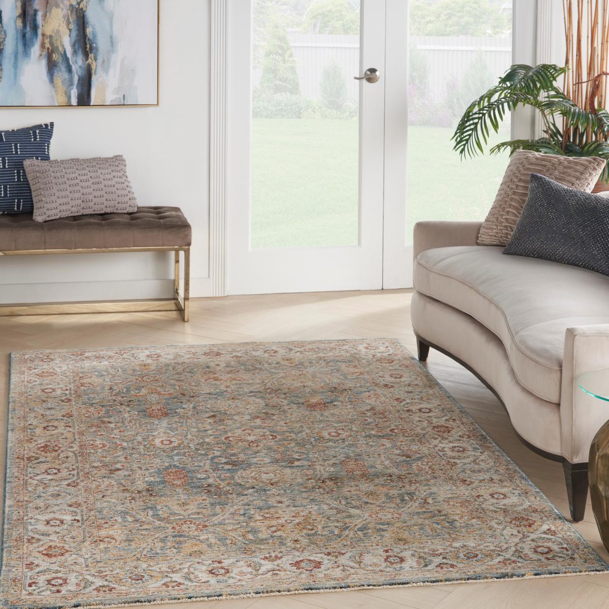 Sahar SHR03 Traditional Persian Rugs by Nourison in Blue160x234cm – image 3