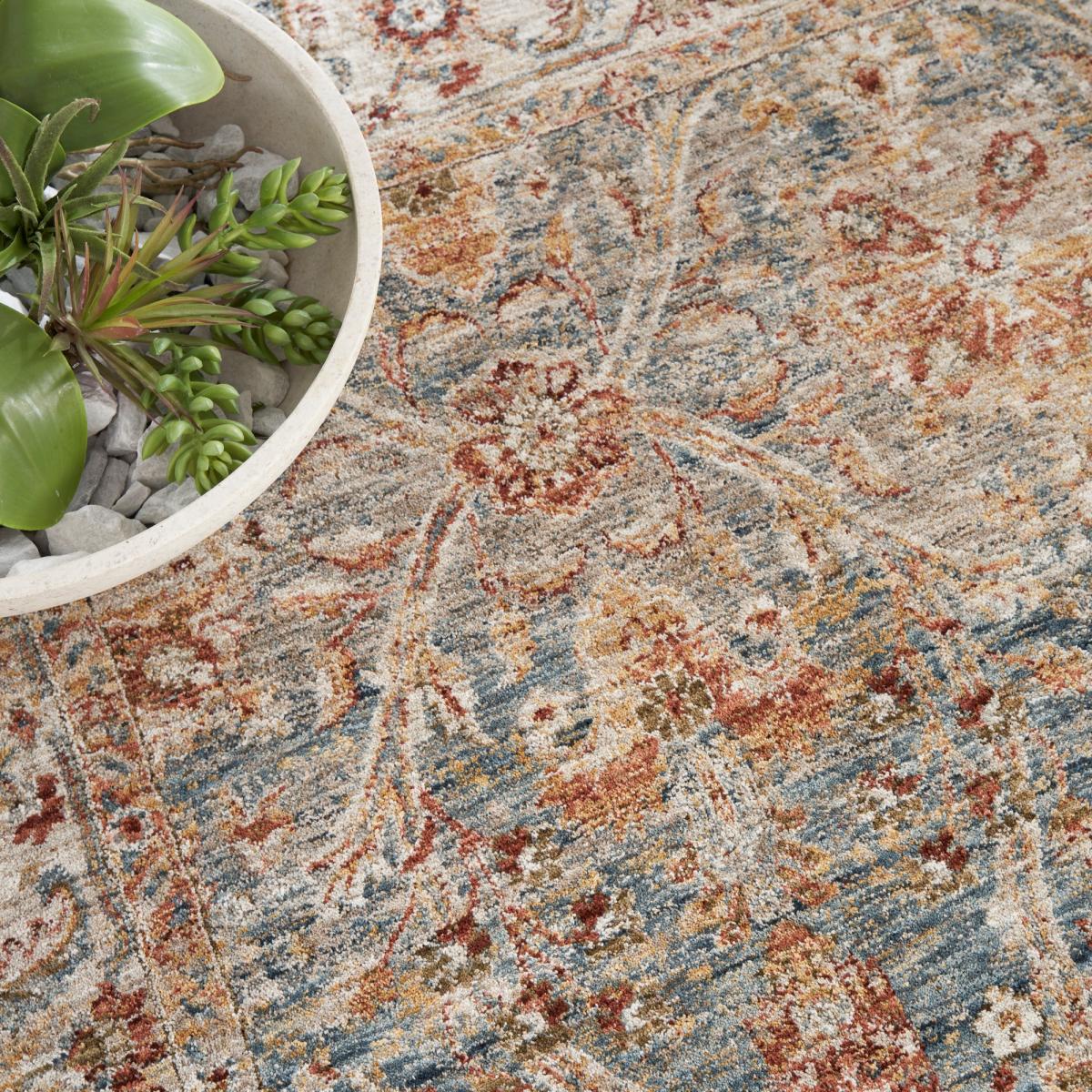 Sahar SHR03 Traditional Persian Rugs by Nourison in Blue160x234cm – image 4