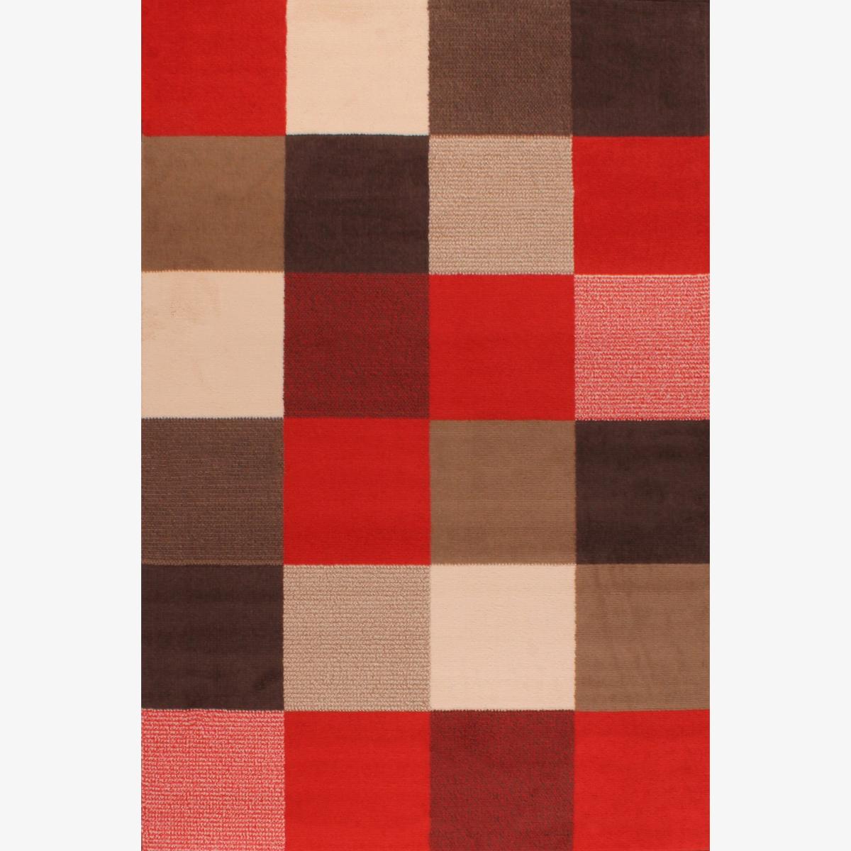 Pixels Rugs in Choco Coral by Rugstyle – image 1