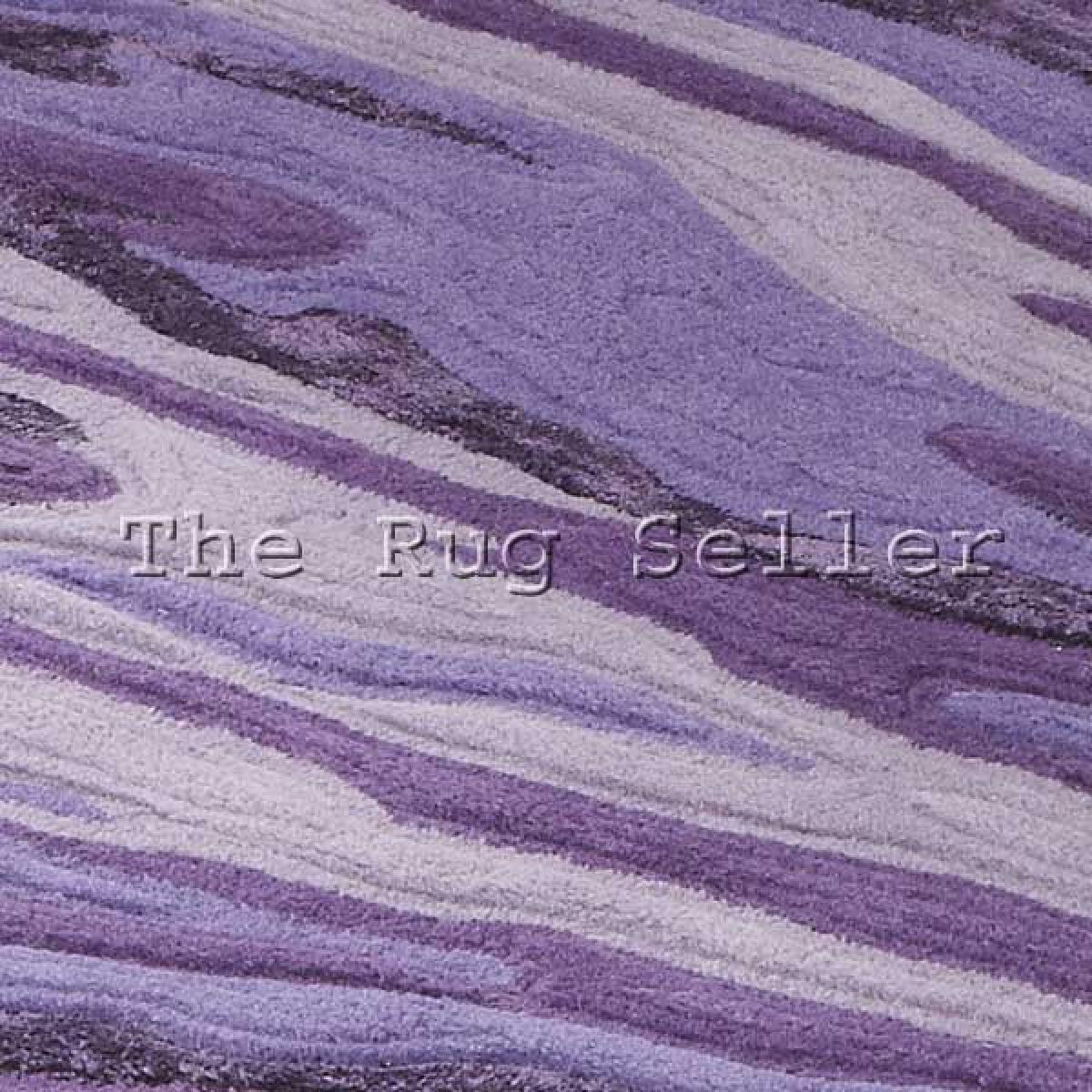 Unique Vibe Abstract Wool Rugs in Purple&nbsp;90x150cm – image 3
