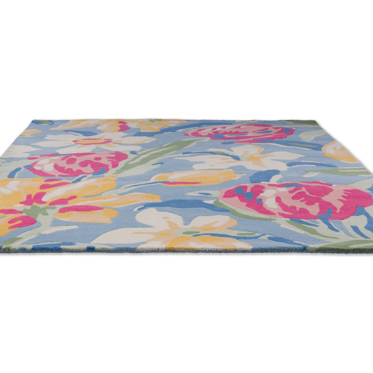 Tulips Floral 082208 Rug by Laura Ashley in China Blue 200x280cm – image 4