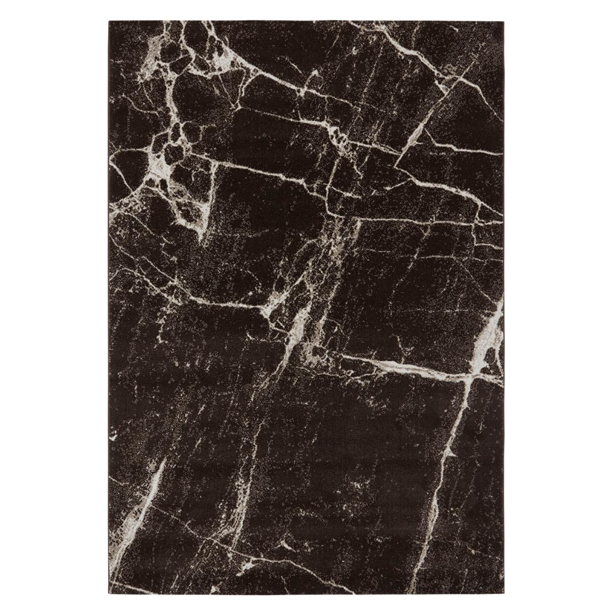 Cosmos Modern Abstract Rugs in 02 Black Marble 120x170cm – image 2